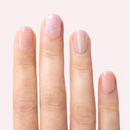 Dashing Diva Holiday Glaze Kit open box showing thirty-two semi-cured pink gel nail strips