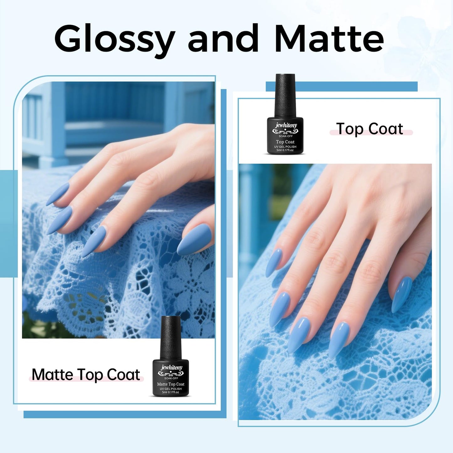 Selection of 14 poly gel colors from Jewhiteny kit
