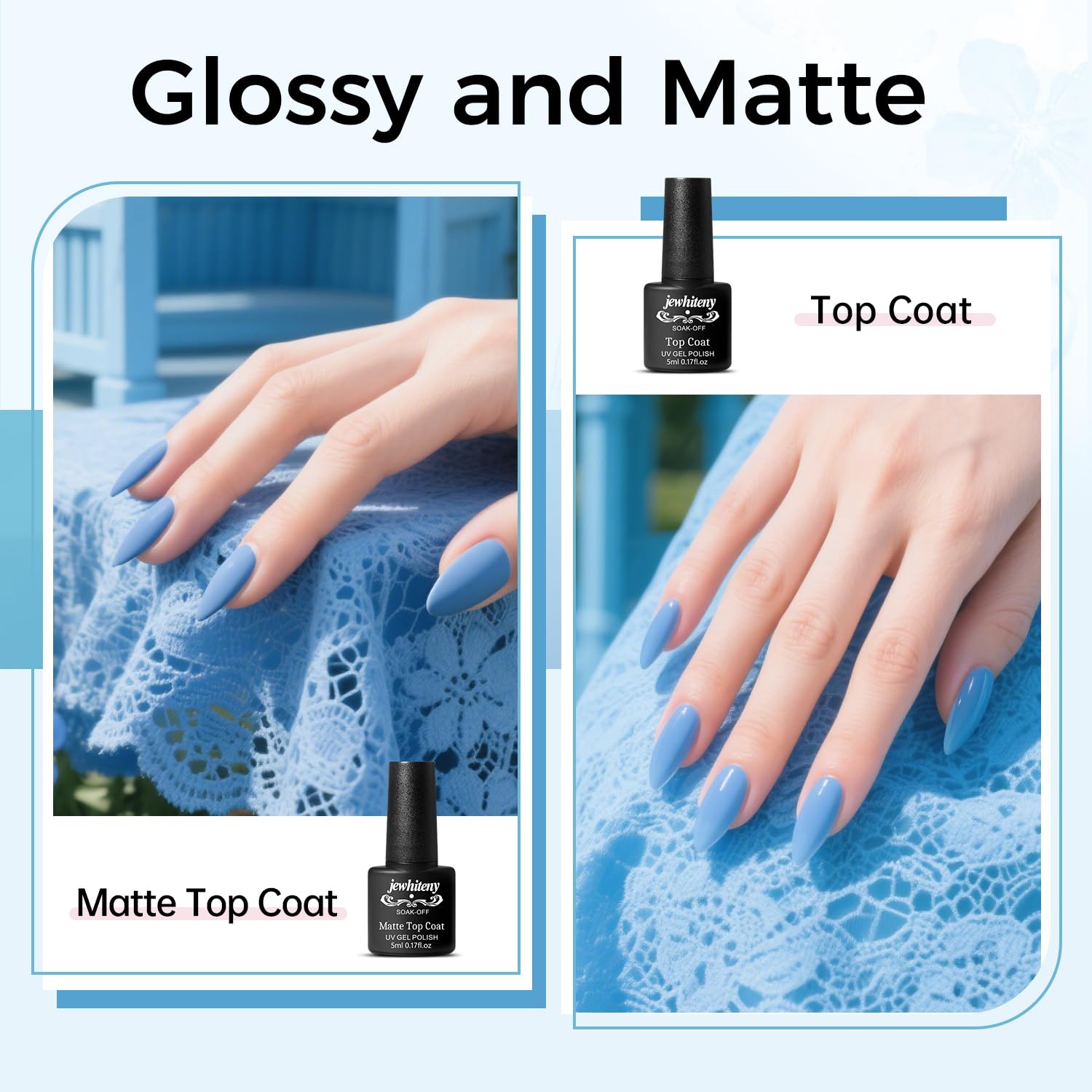 Selection of 14 poly gel colors from Jewhiteny kit