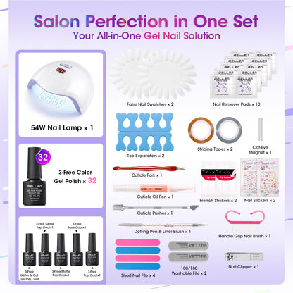 Gellen 54-watt UV LED nail curing lamp