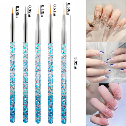 Maycreate 5 fine liner brushes for nail art