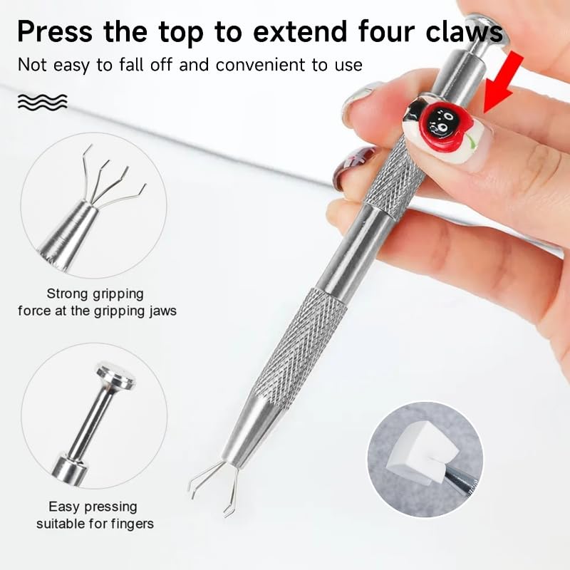 Transparent plastic storage box for nail art tools