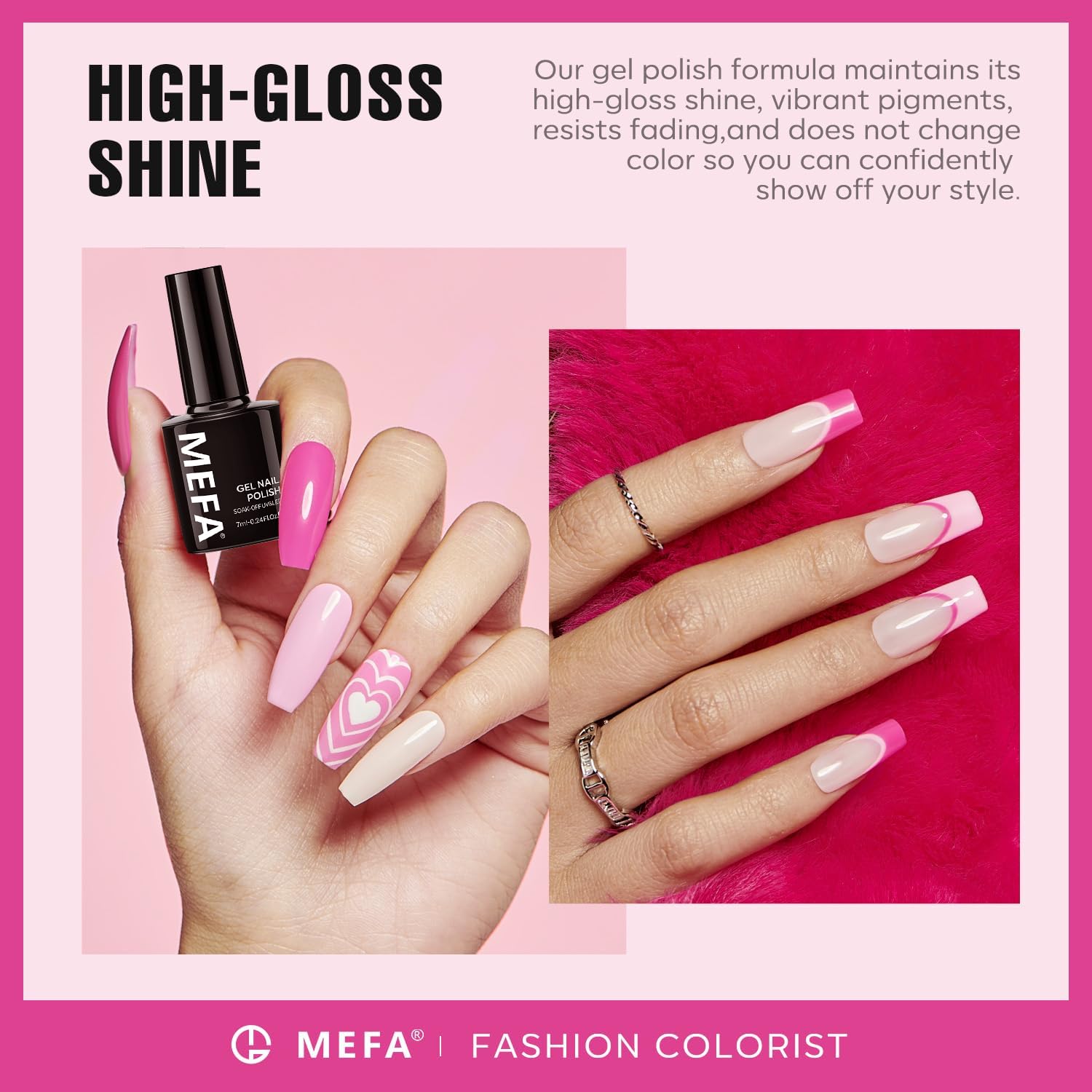 72W UV LED lamp included in Mefa nail kit
