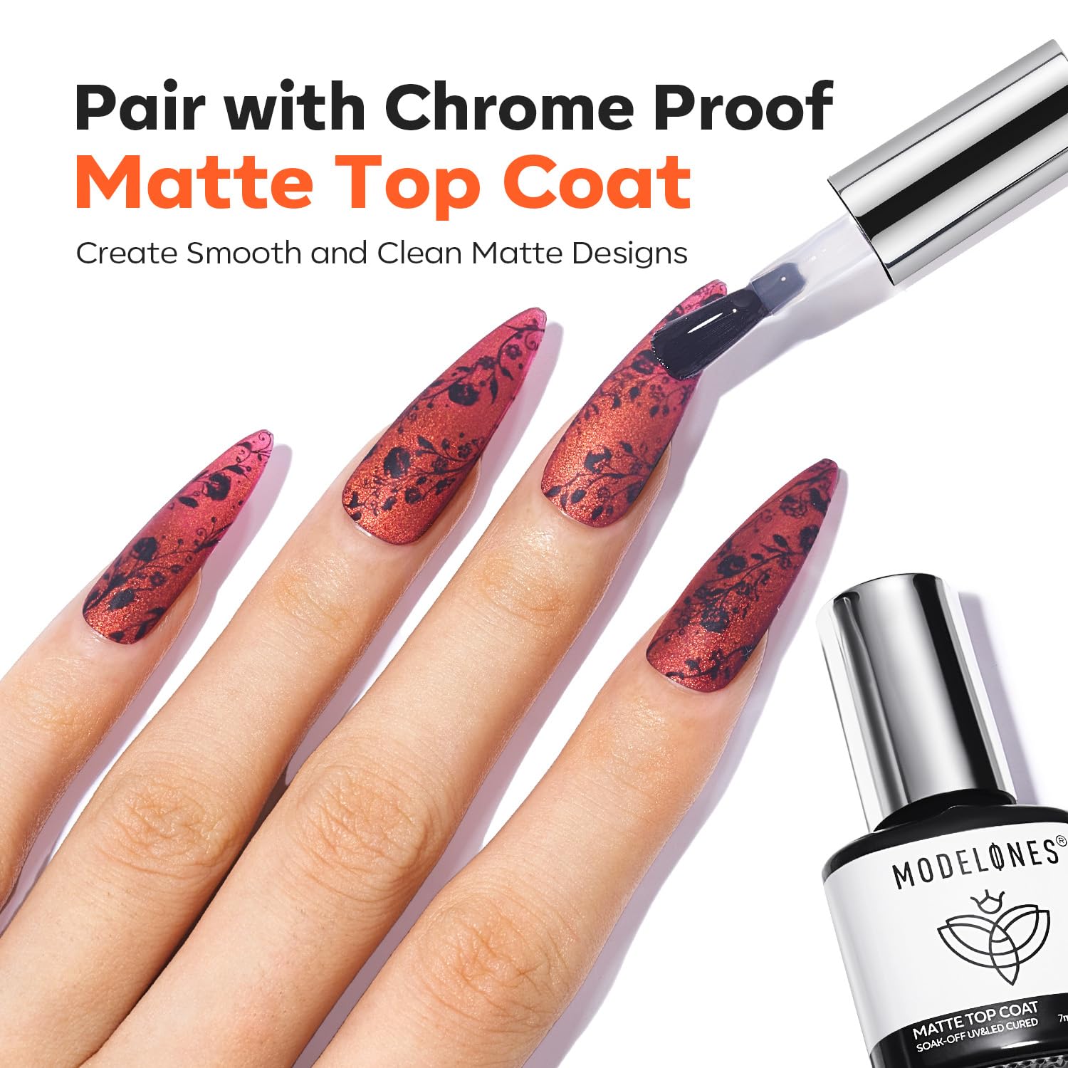 Detailed view of nail art patterns on metal stamping template