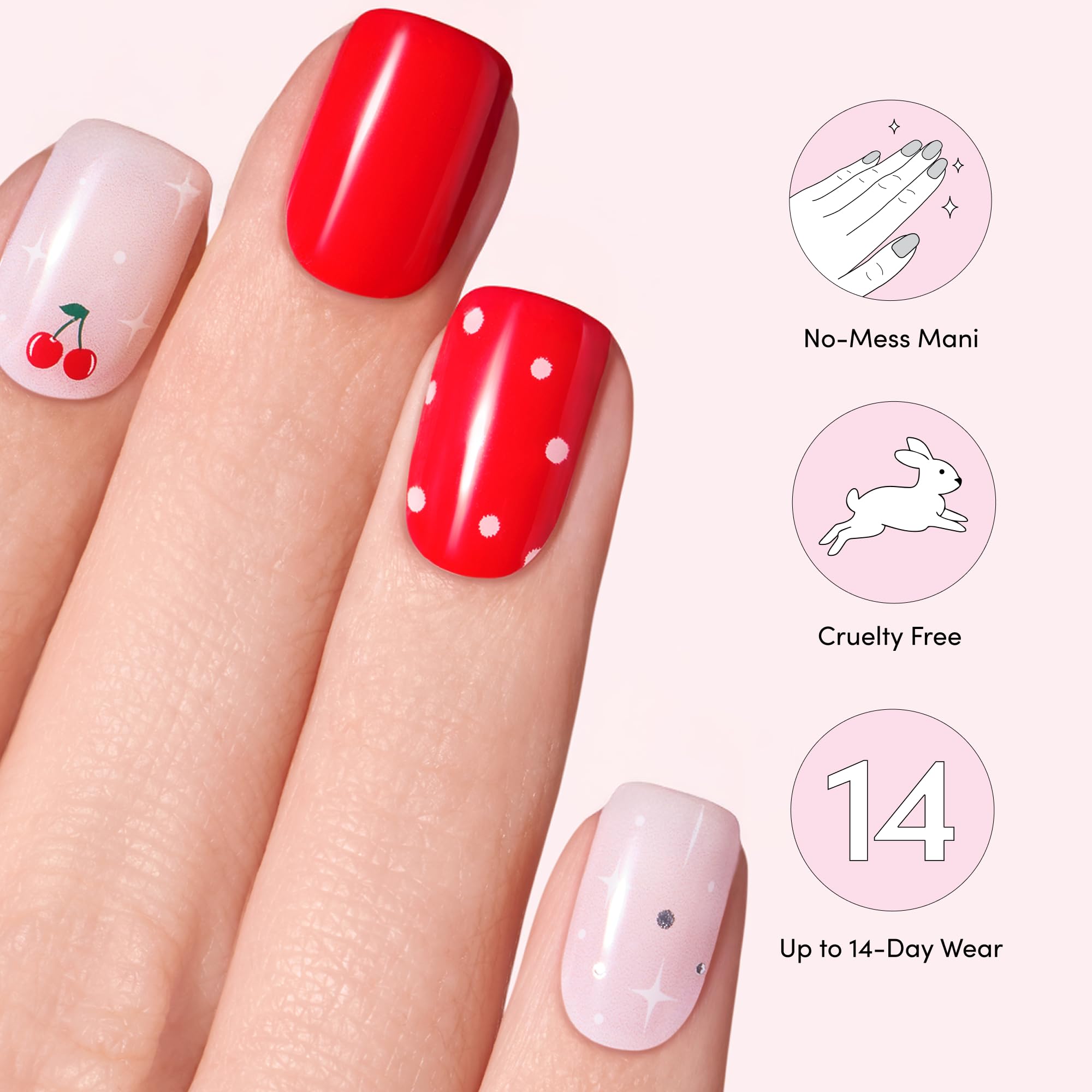 Application demonstration of Dashing Diva gel strips