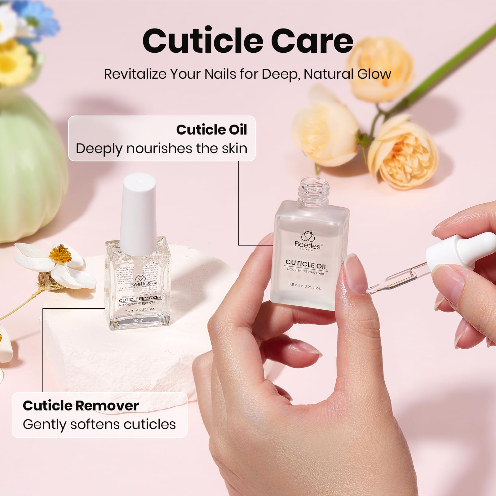Beetles 4-piece nail prep kit packaging and contents