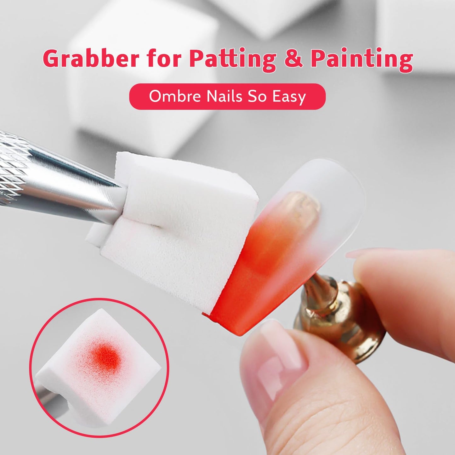 Professional tools for patting gel nail art