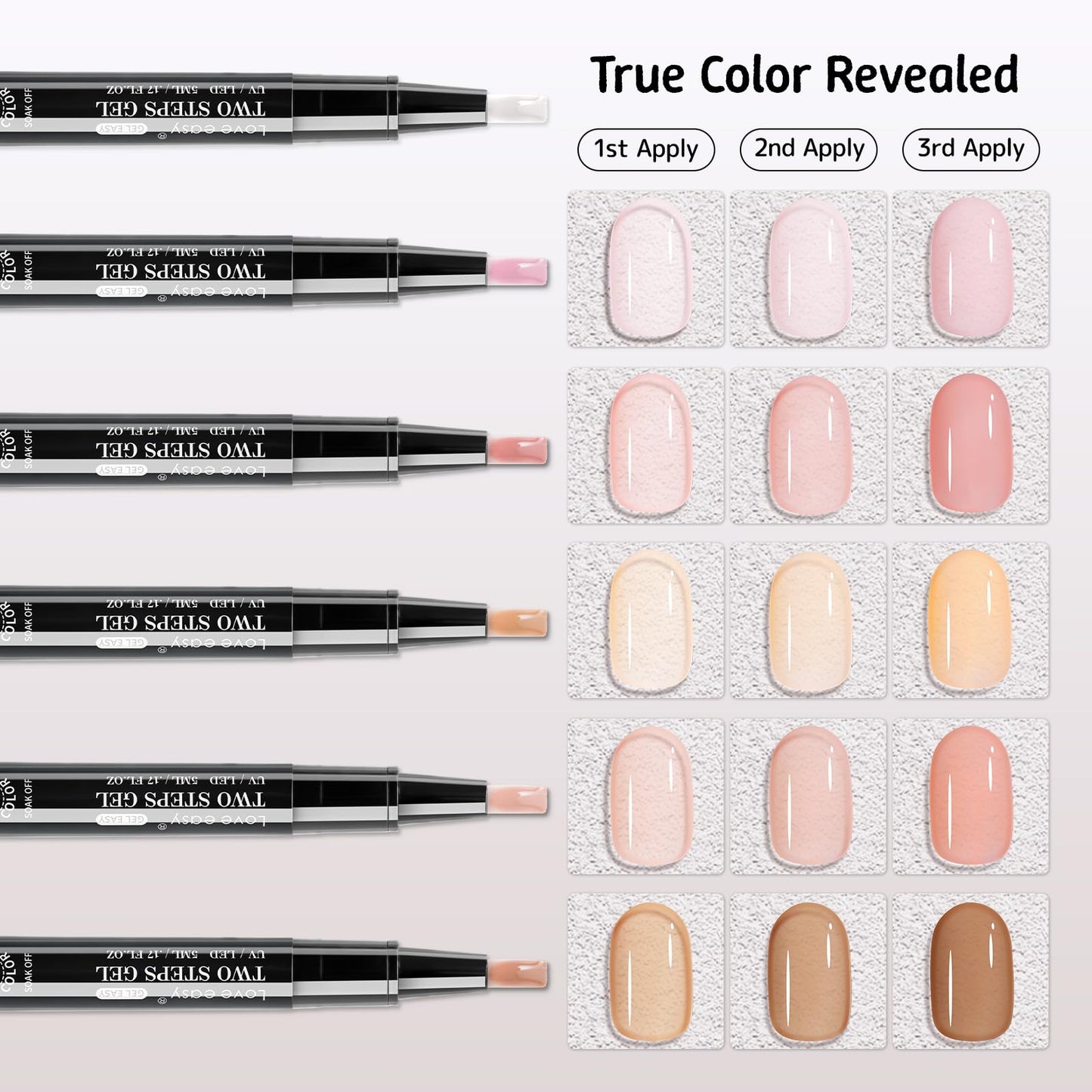 Close up of Love Easy gel nail polish pen applicator tip