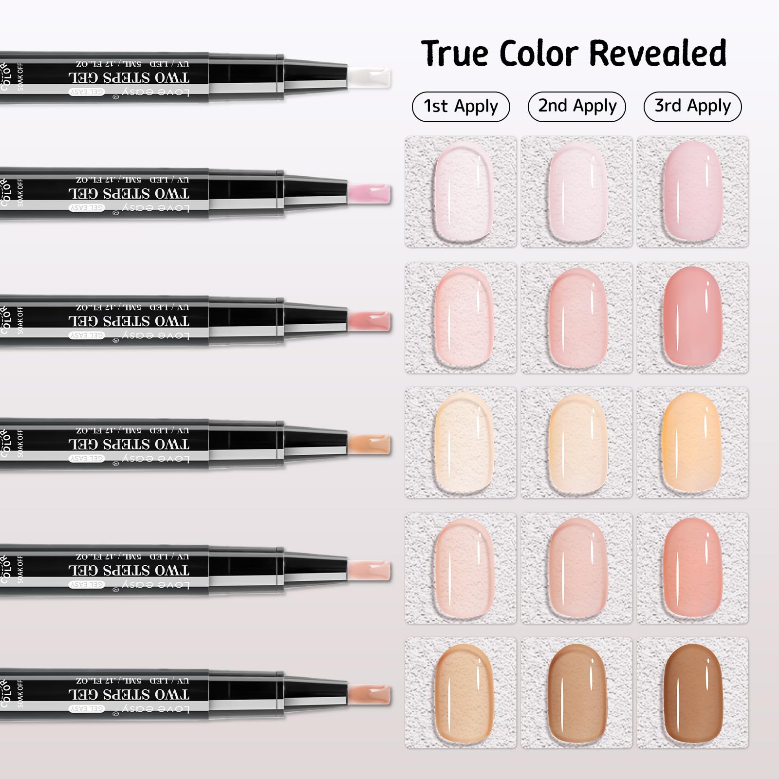 Close up of Love Easy gel nail polish pen applicator tip