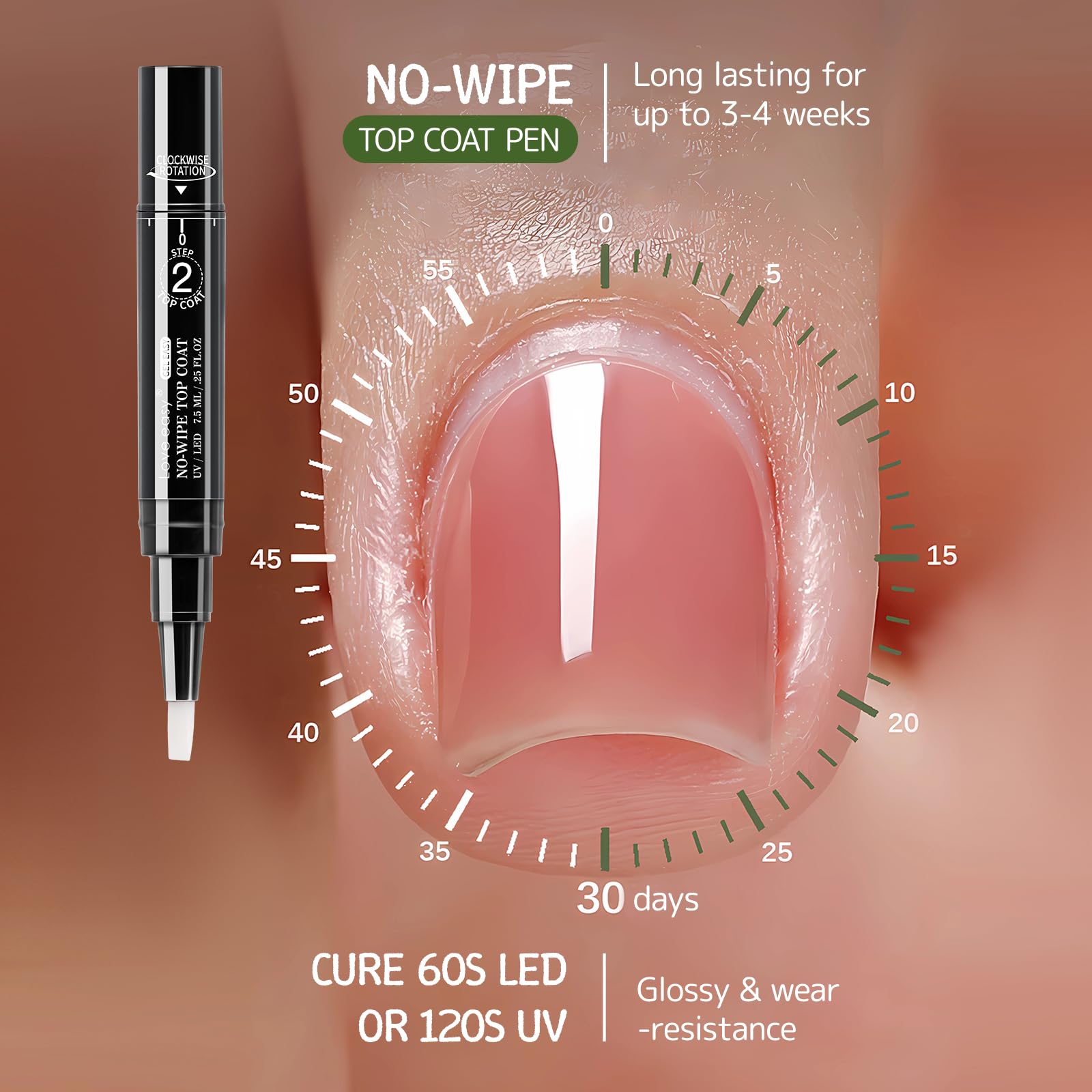 Builder base and top coat pens included in the Love Easy set