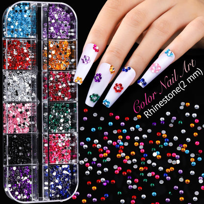 Teenitor acrylic nail kit set with nail stand for practice