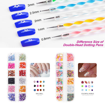Professional nail brushes and tips included in Major Dijit set