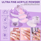 Assorted false nail tips pack included in the Sweet Trend professional set