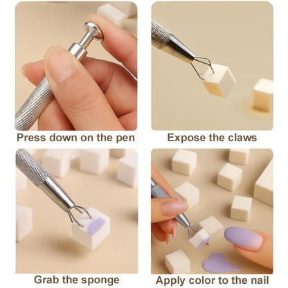 Professional nail art tool set for ombre gradient designs