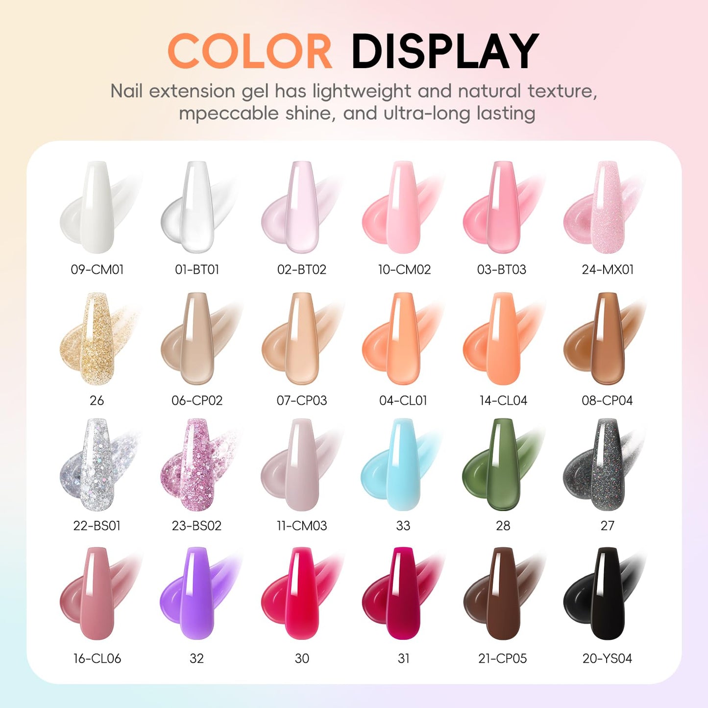 Peacecolor kit contents including brushes and nail forms