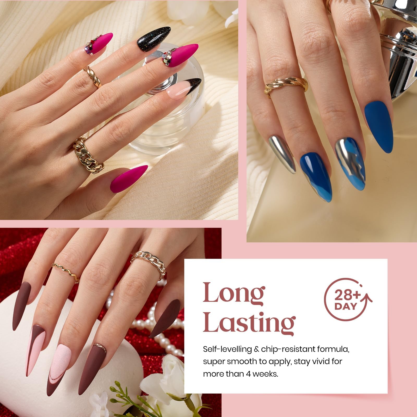 Modern Muse collection gel nail polish color palette