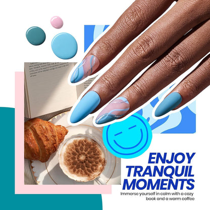 Included UV LED nail lamp for gel polish