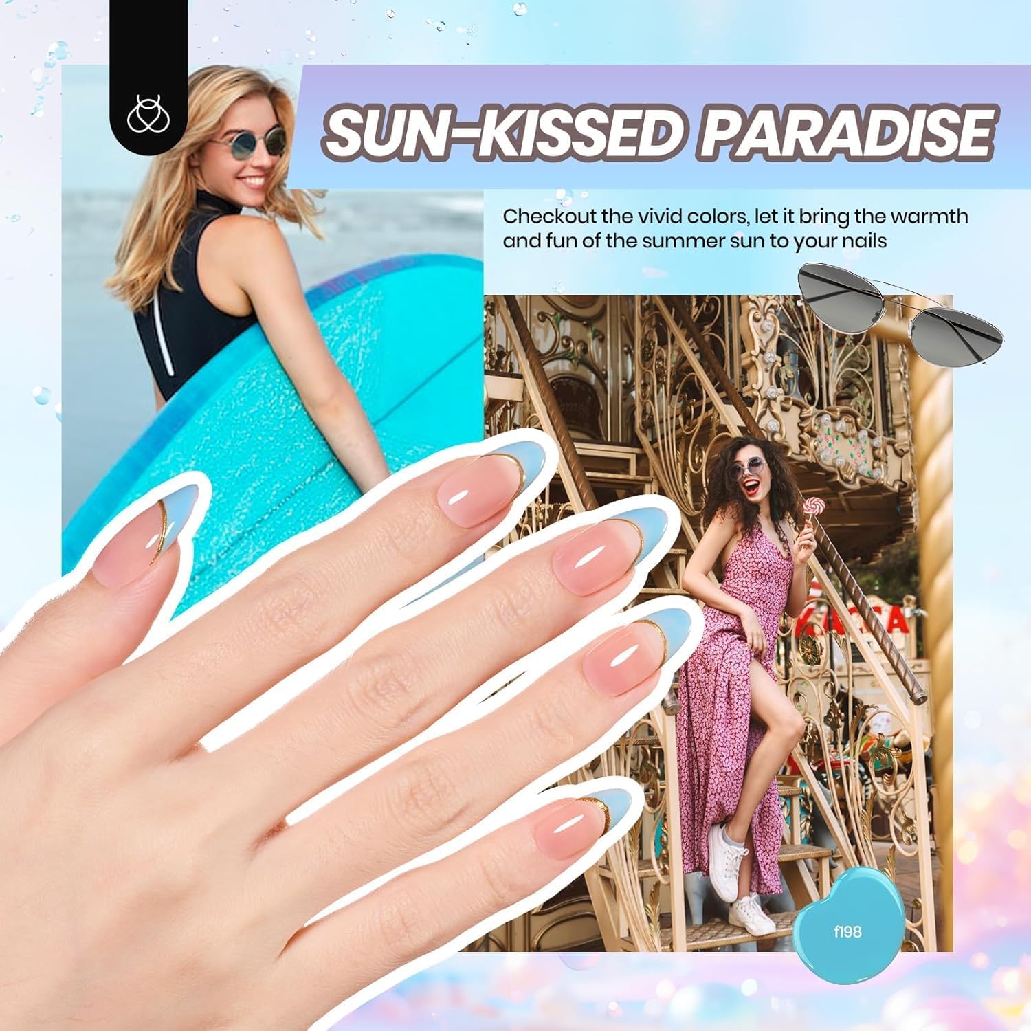 Professional UV lamp included in Beetles gel nail kit