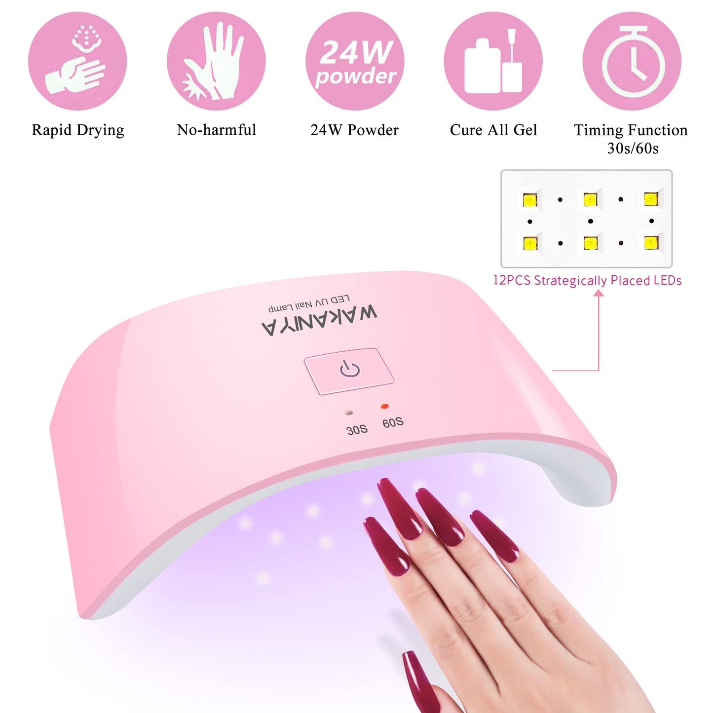 Authentic USA imported poly gel starter set for salon quality nails.