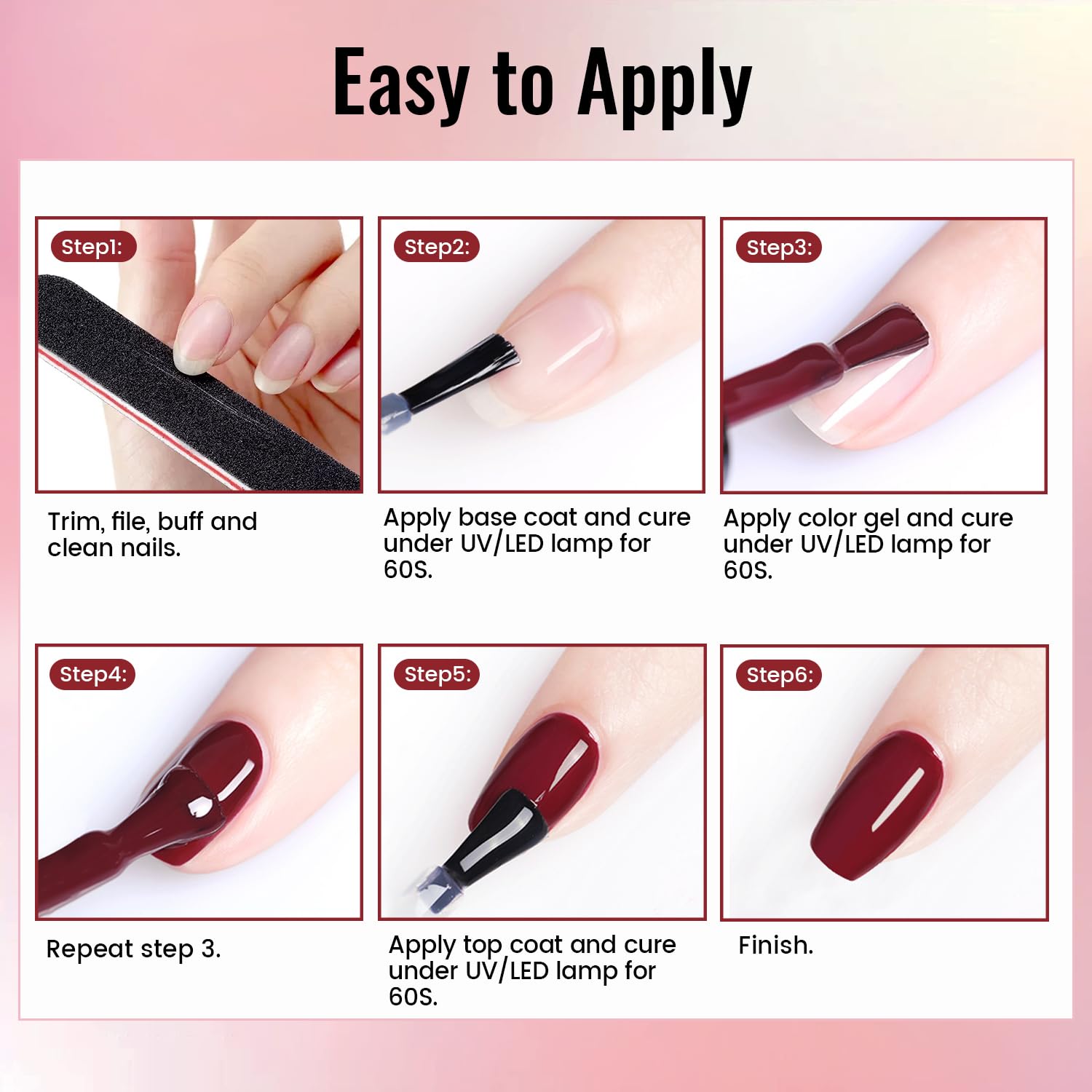 Professional salon quality manicure results using Jodsone set