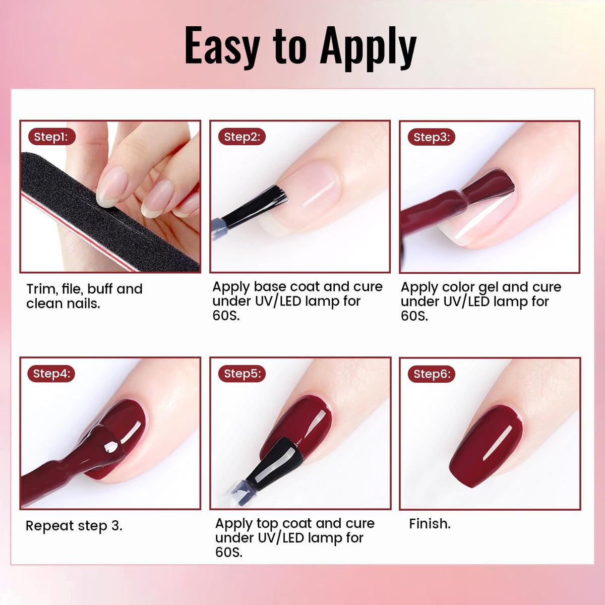 Complete Jodsone gel nail kit package layout for home salon use