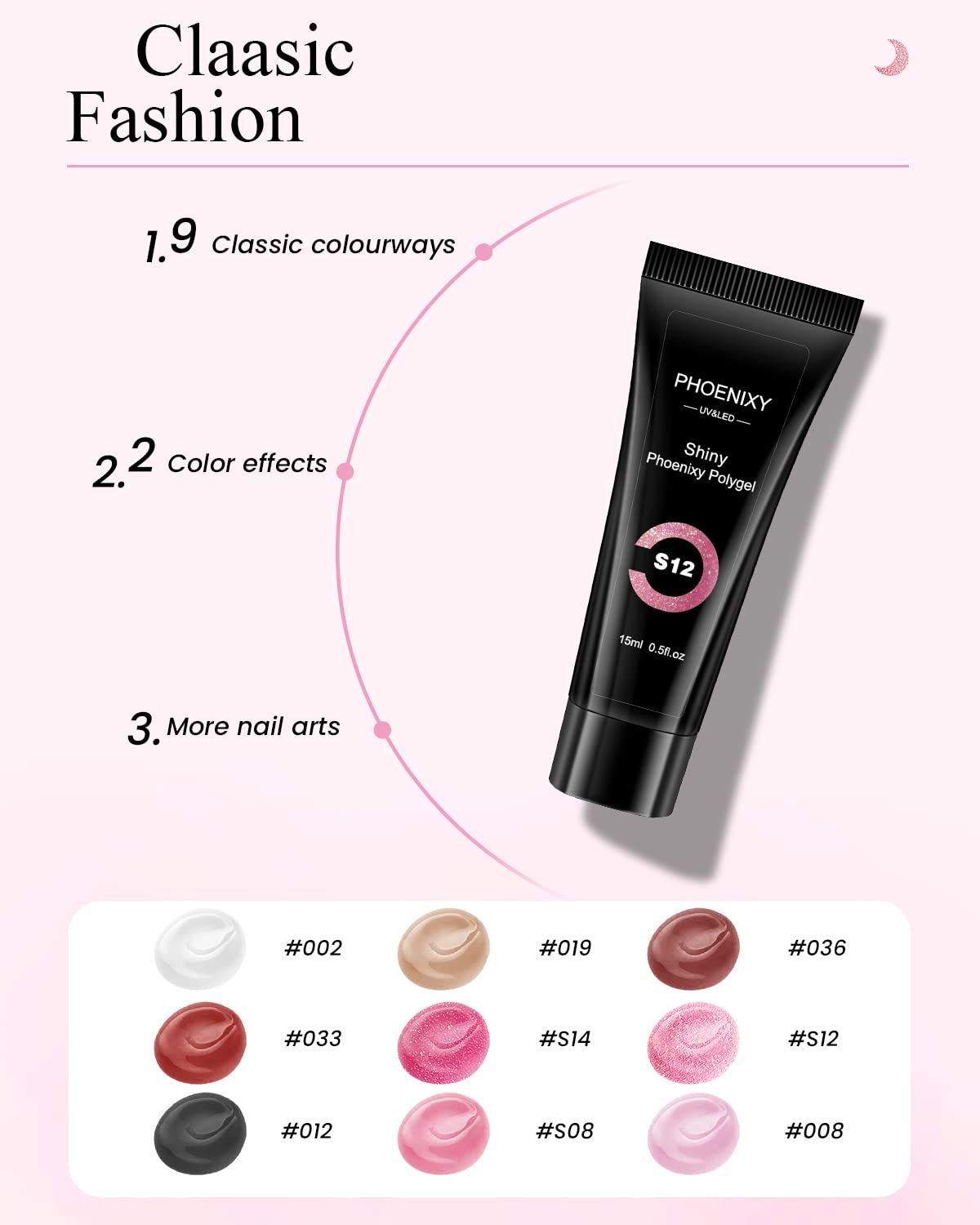 Full contents of the Phoenixy poly gel nail extension starter kit