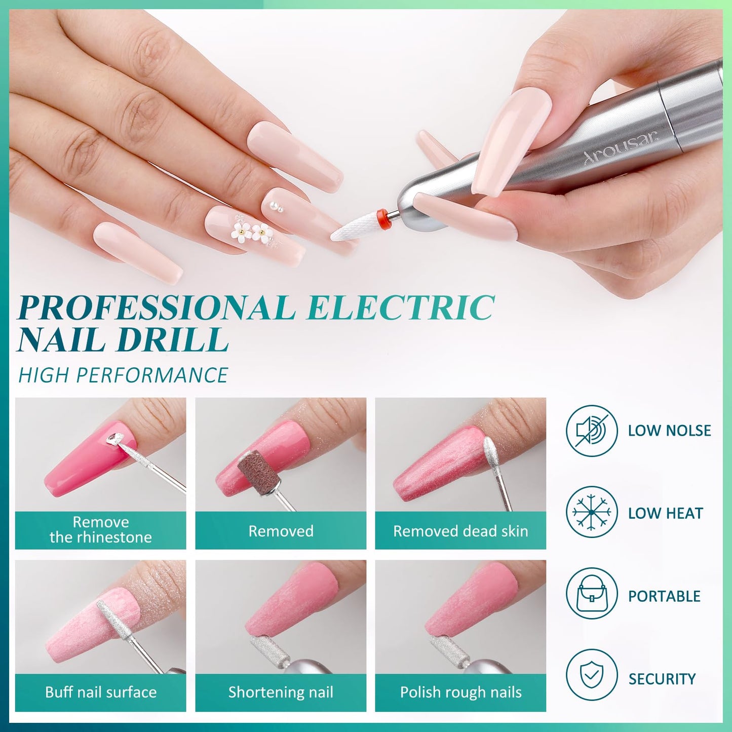 Full collection of Arousar nail extension tools and accessories