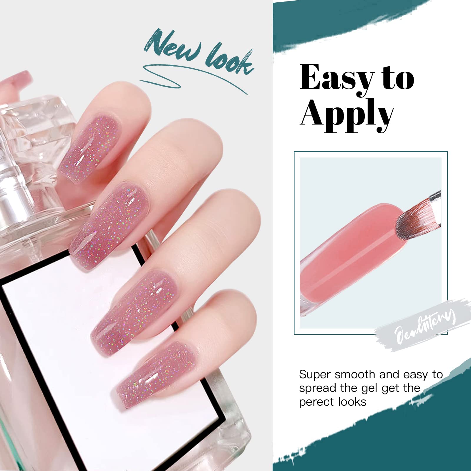 Jewhiteny poly gel color palette and variety