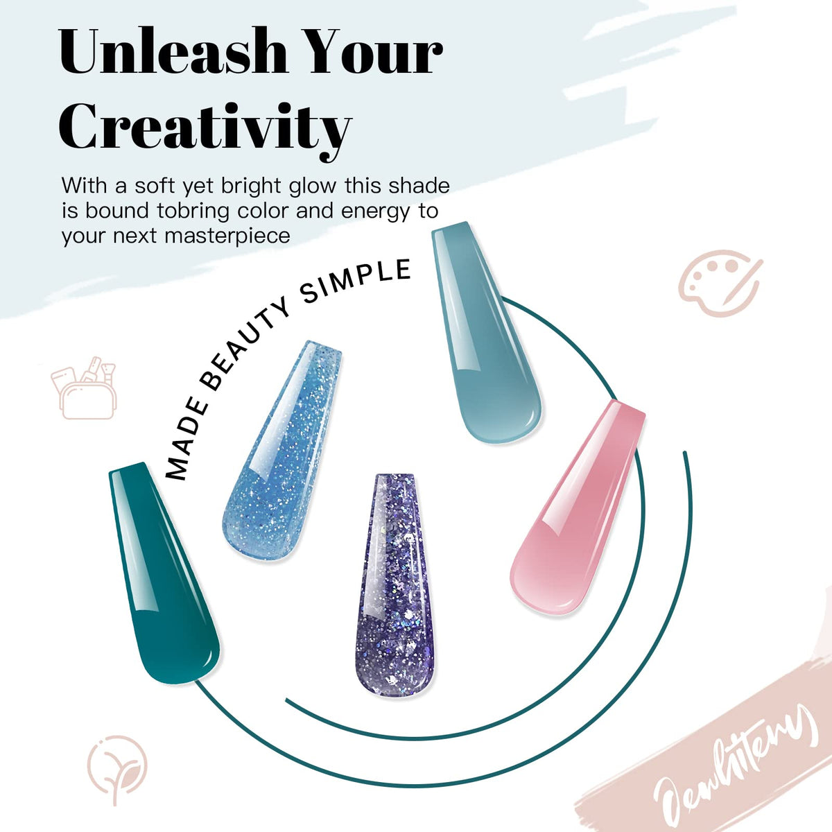 Step-by-step poly gel nail extension application demonstration