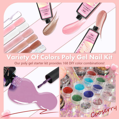 Cooserry poly gel tube and application tools