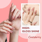 Cooserry poly gel nail kit slip solution and gel polish bottles