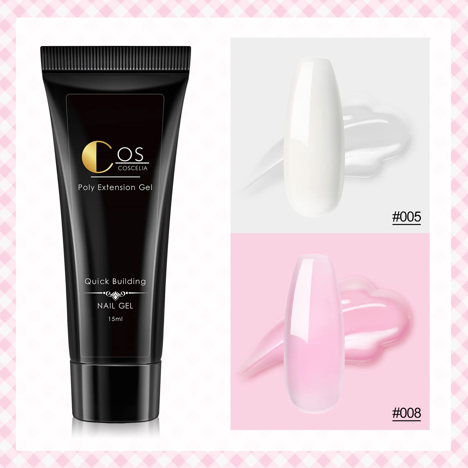 Poly gel nail kit dual forms and application tools