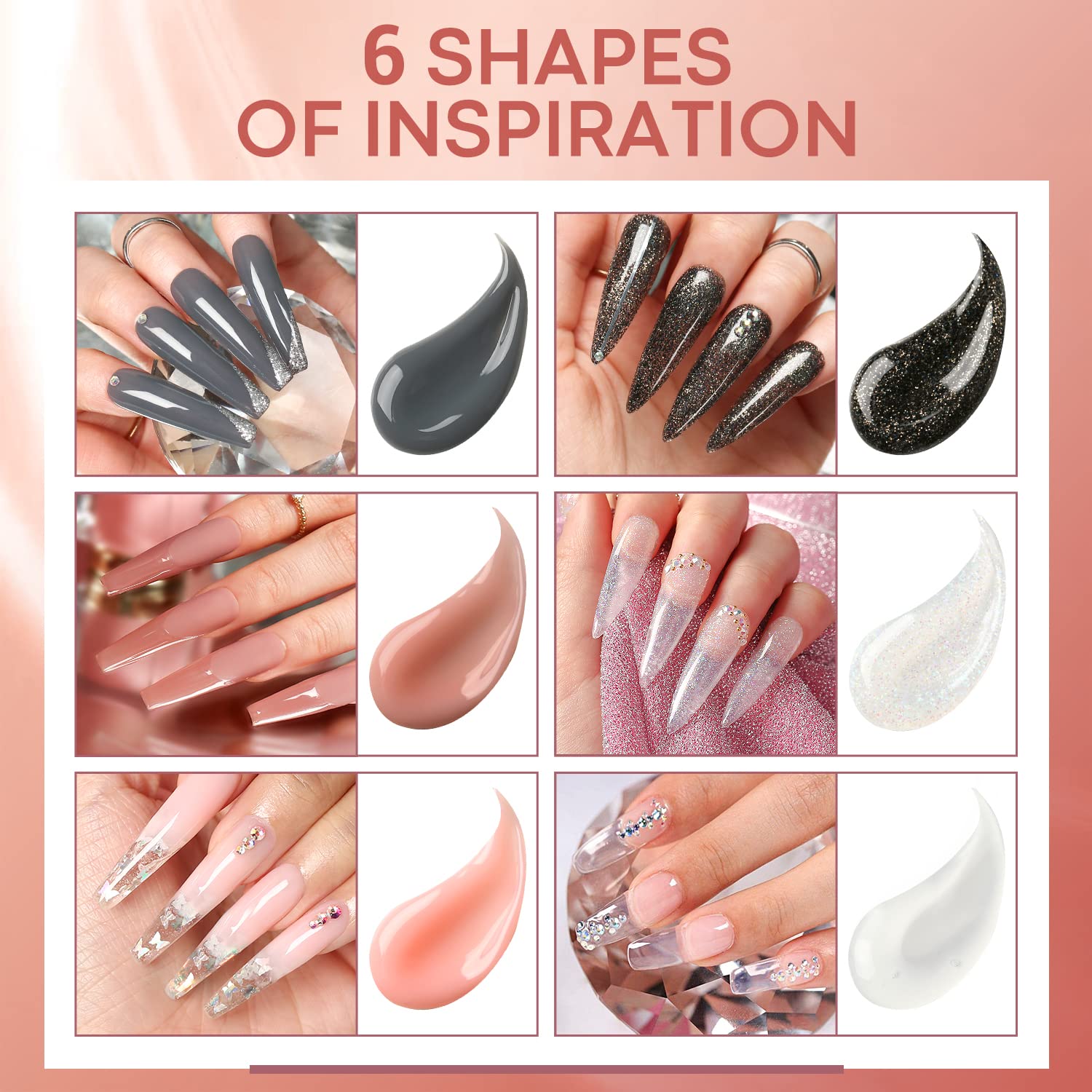 Modelones nail extension gel kit with tools