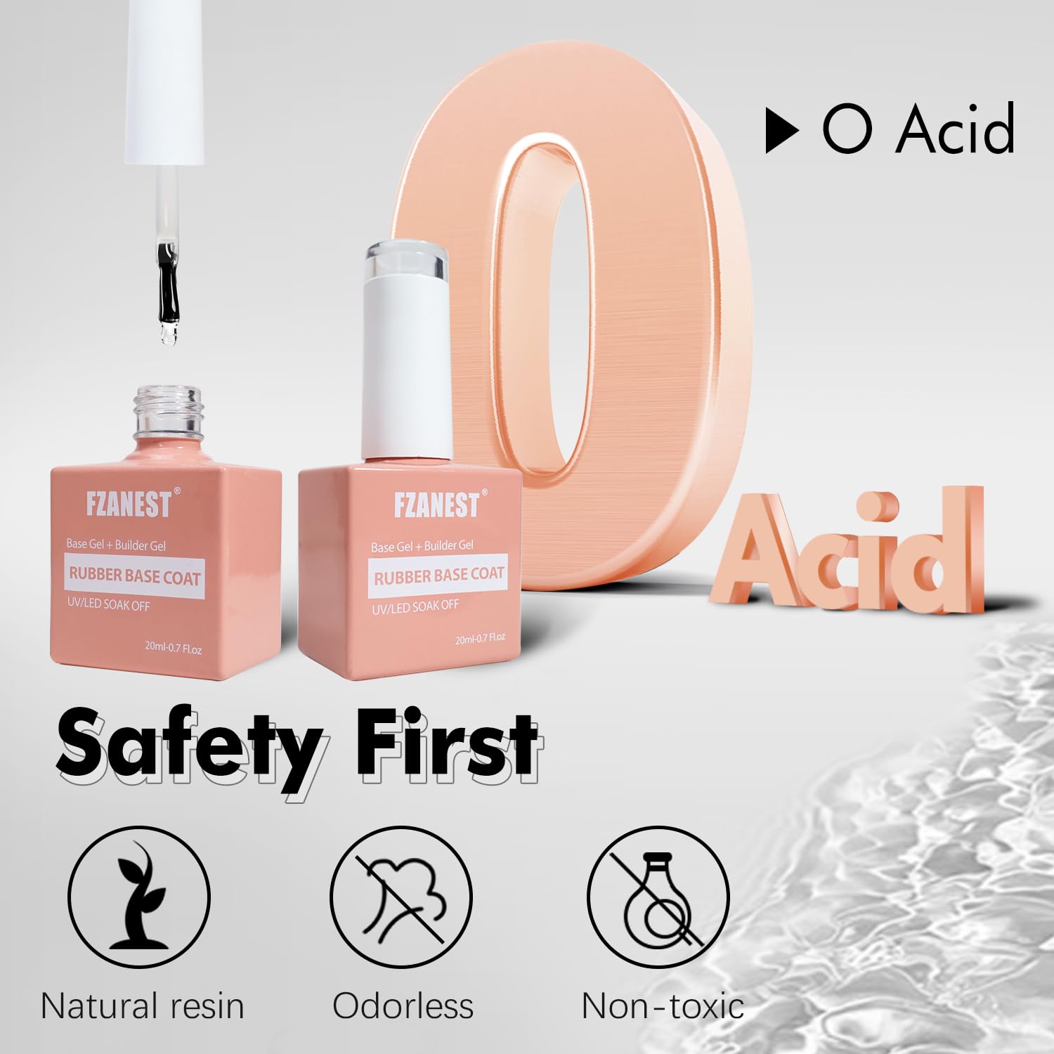 Fzanest builder base gel texture application