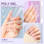 Finished manicure showcasing salon quality nail extensions