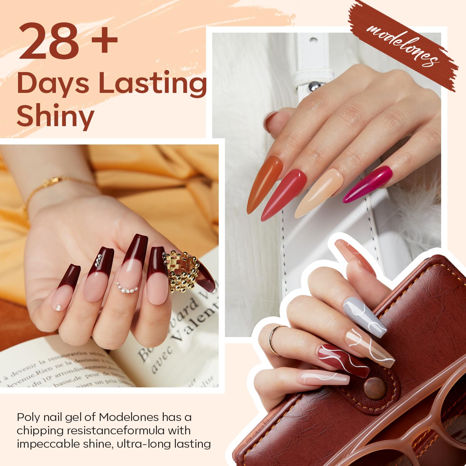 Modelones starter kit manicure tools and dual forms display