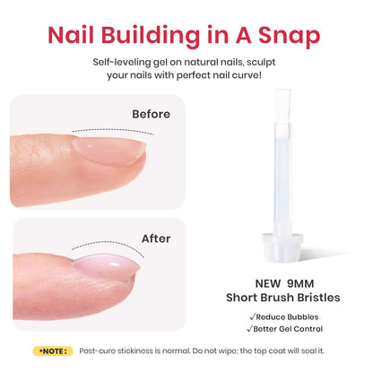 Beetles builder gel with heart top coat set