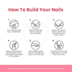 Complete Beetles nail kit set laid out with all components