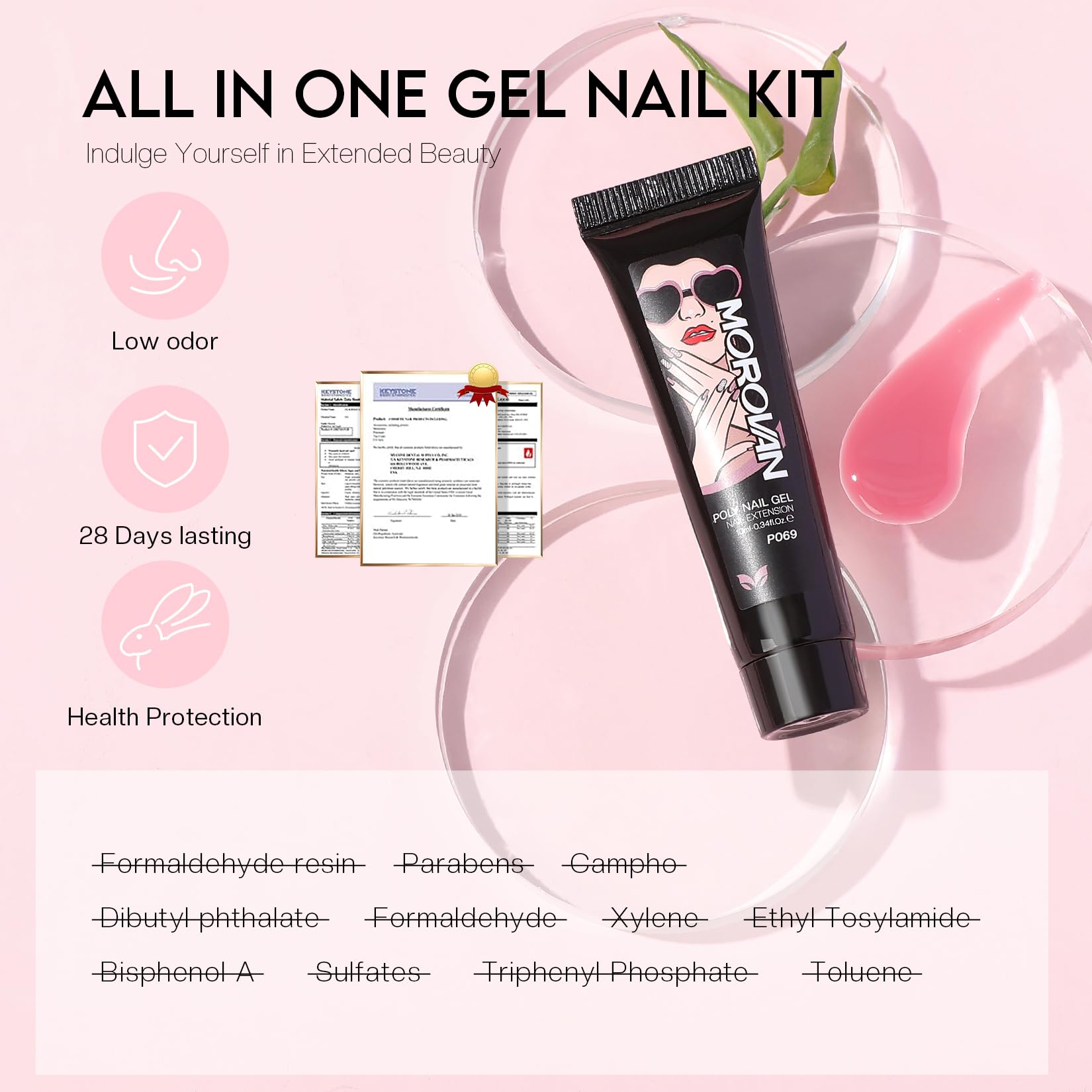 Beginner-friendly DIY nail extension application tools