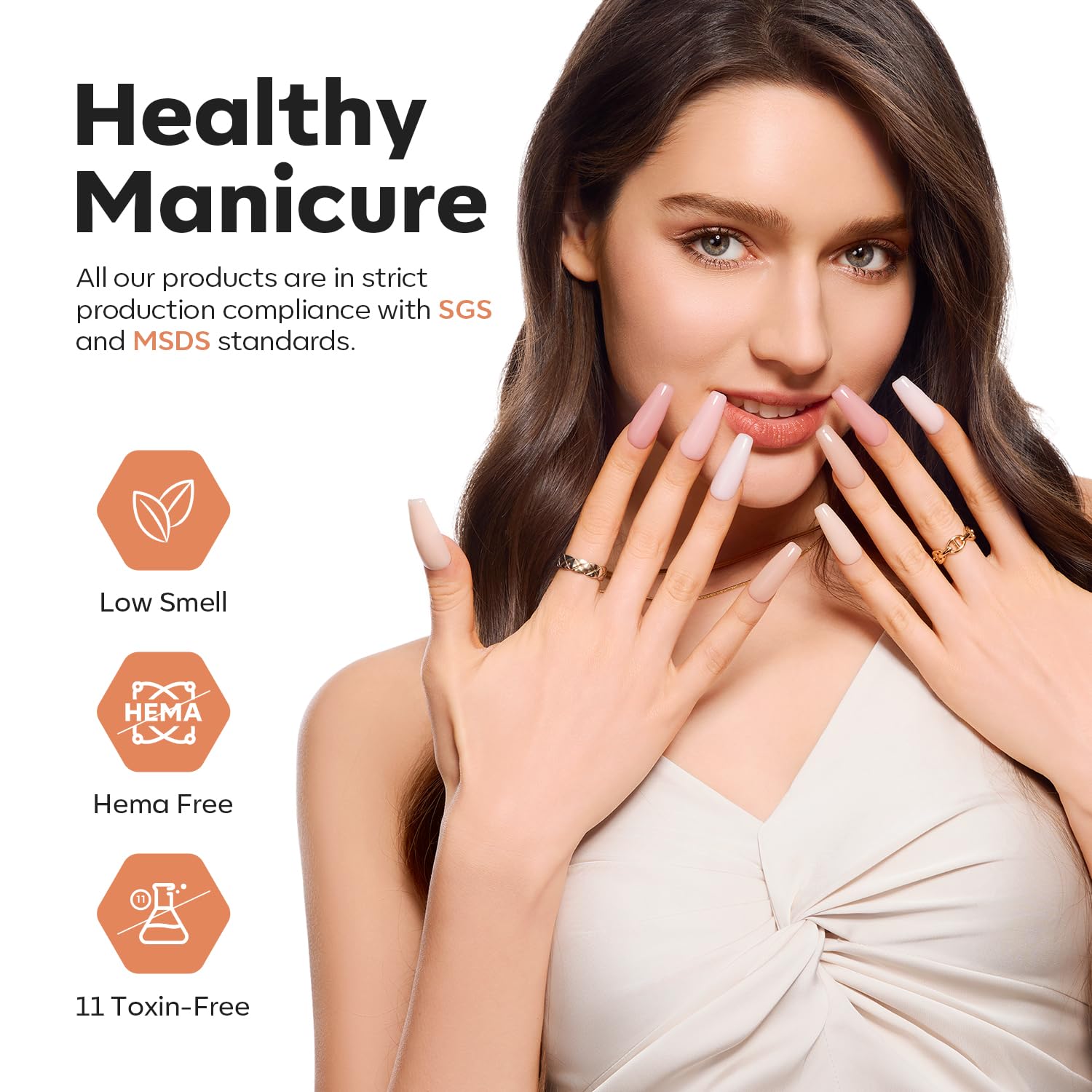 Modelones poly nail gel kit components for nail enhancement