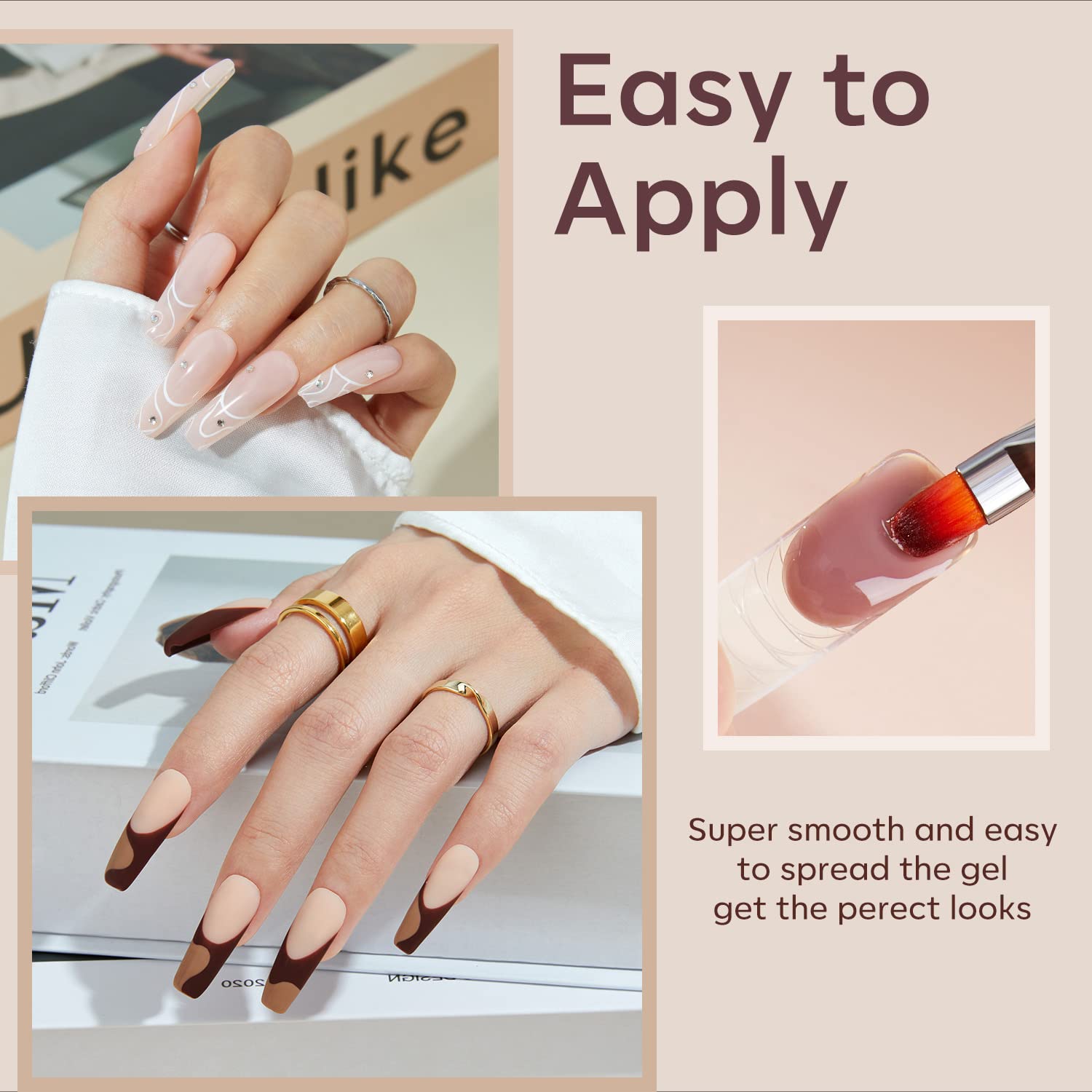 Modelones poly gel kit contents including nail lamp and tools