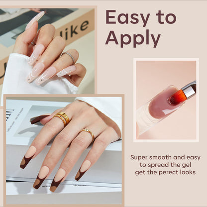 Modelones poly gel kit contents including nail lamp and tools