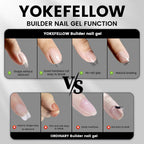 Close-up of brush applicator for Yoke Fellow 6 in 1 nail builder gel
