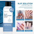 Demonstration of poly gel application using slip solution on a dual form