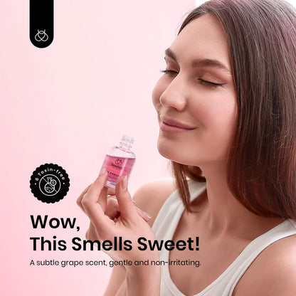 Beetles nail care bottle with glossy pink finish effect