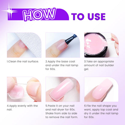 Authentic Aijimei 100g solid nail gel kit packaging