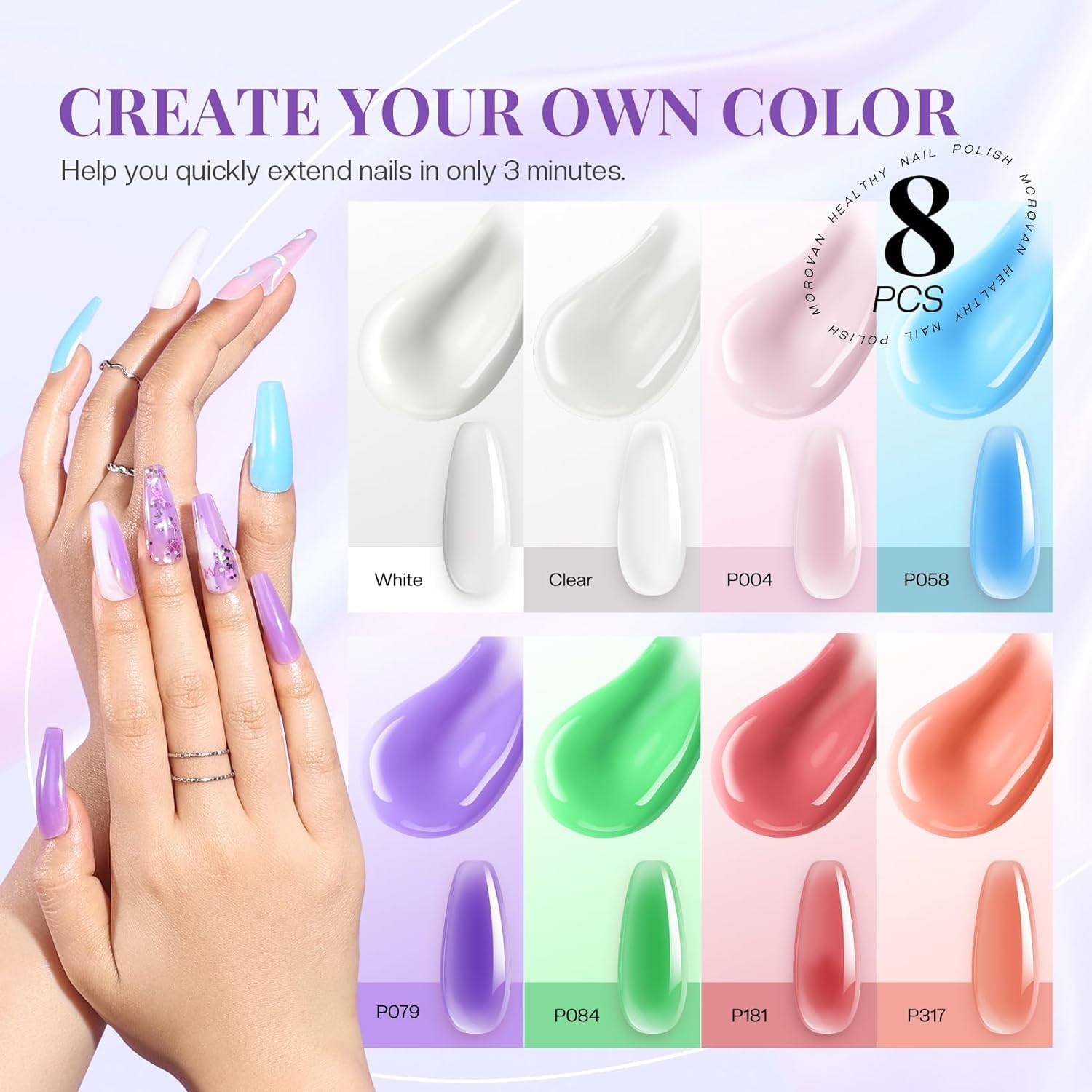 Morovan 48 watt LED nail lamp included in the starter kit