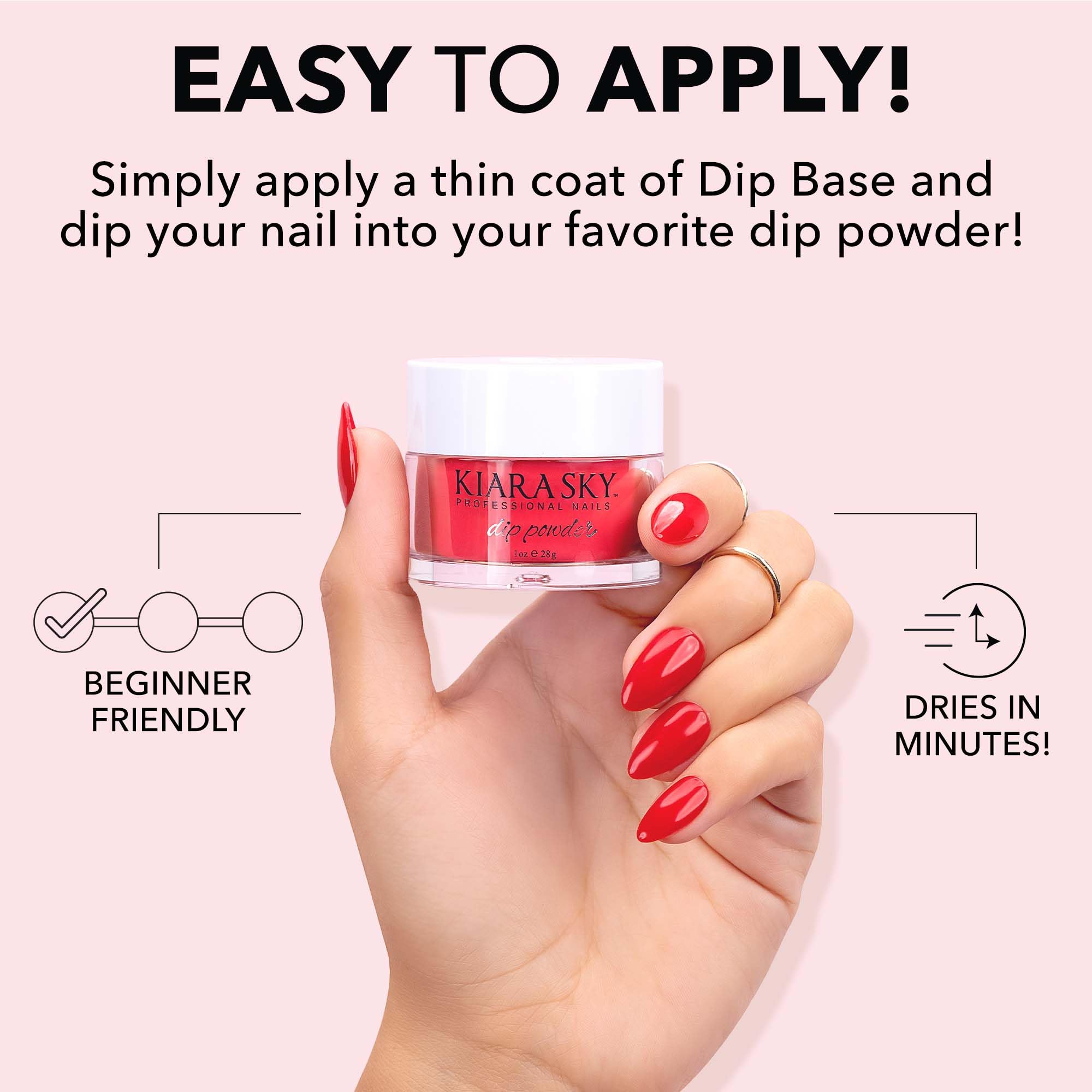 Kiara Sky professional nails powder packaging