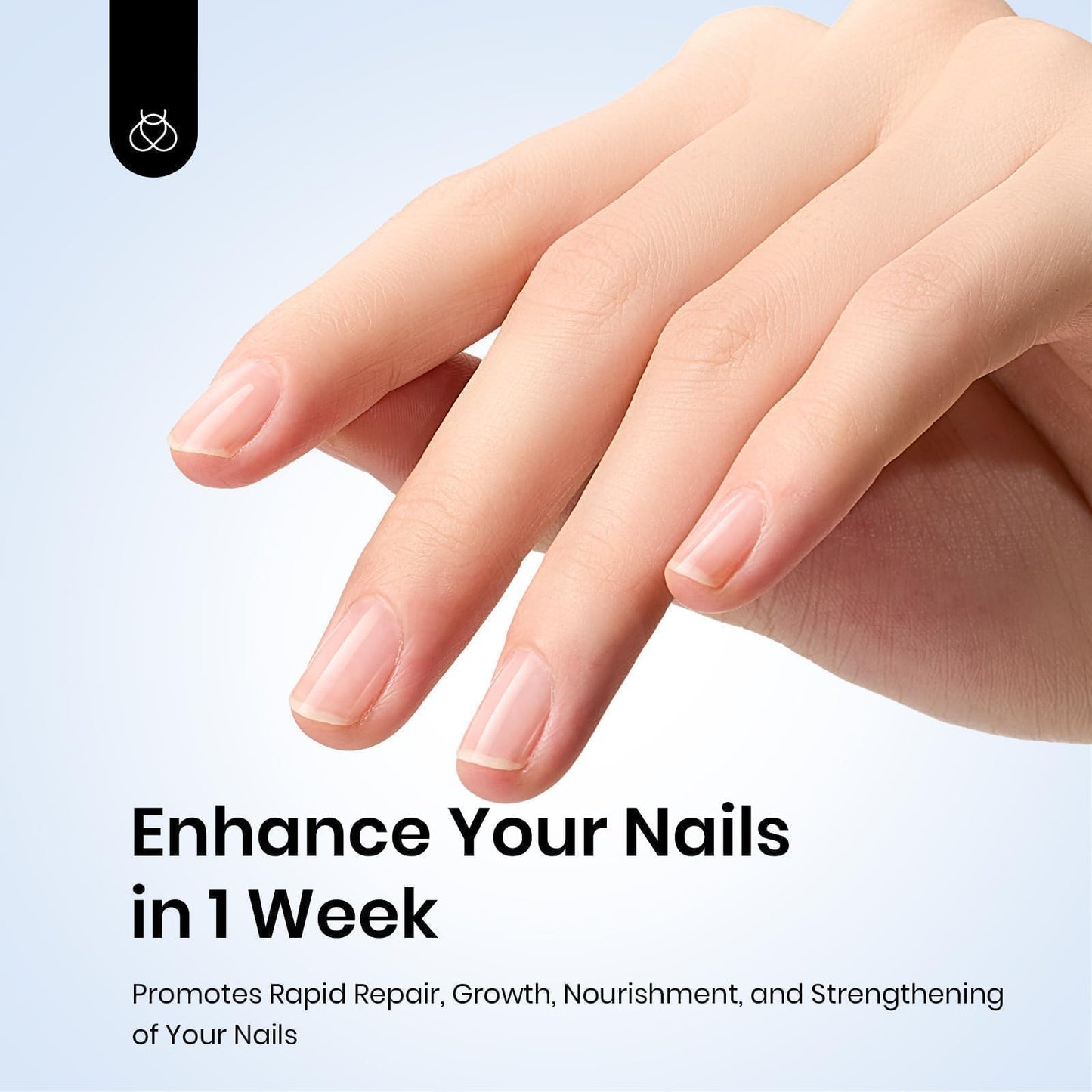 Close up of Beetles nail growth treatment clear formula