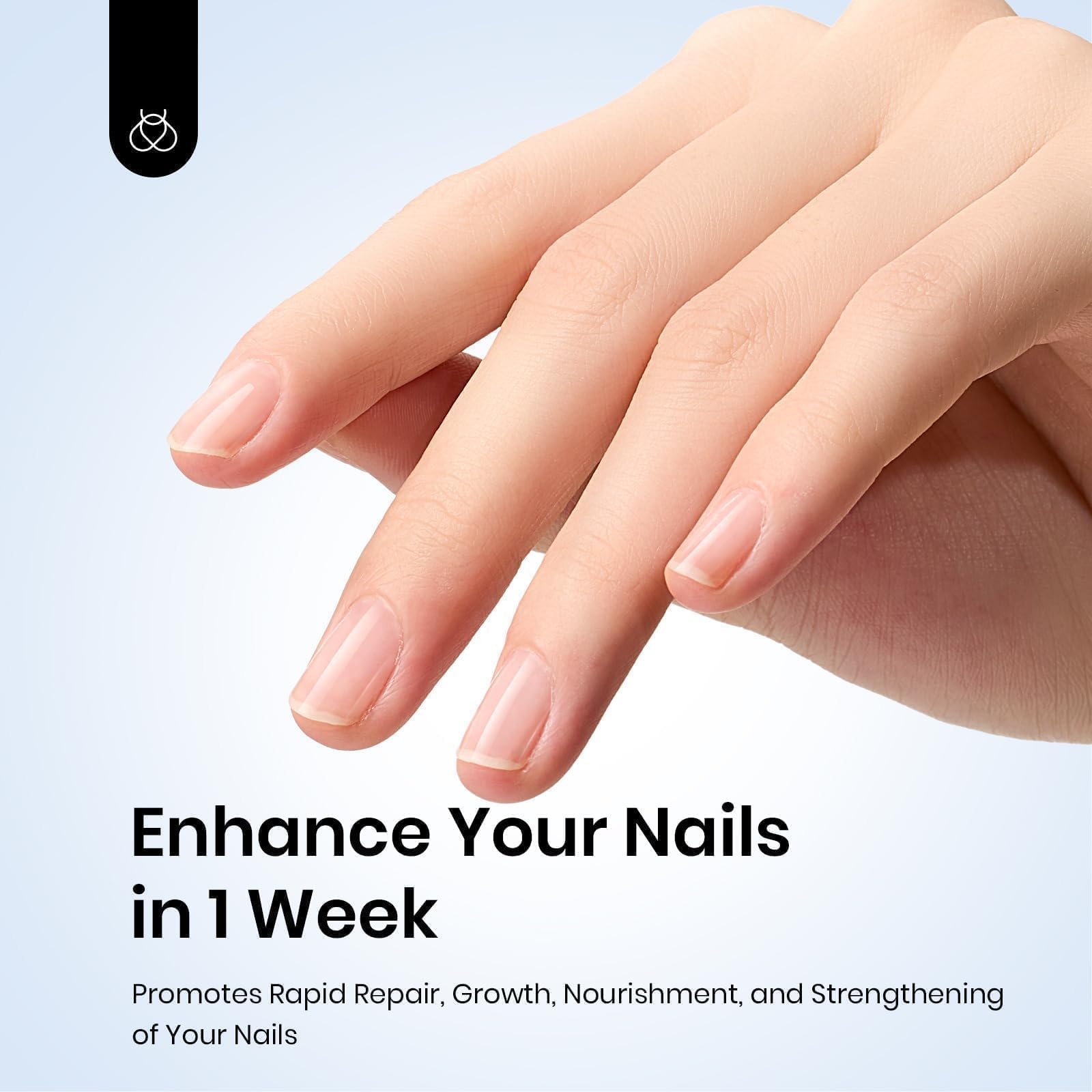 Close up of Beetles nail growth treatment clear formula